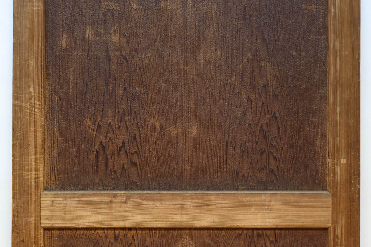 唐獅子の親子に牡丹を添えた歴史を重ねた味わい深い絵戸一組　F8481ab　在庫2枚一組