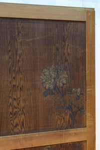 唐獅子の親子に牡丹を添えた歴史を重ねた味わい深い絵戸一組　F8481ab　在庫2枚一組