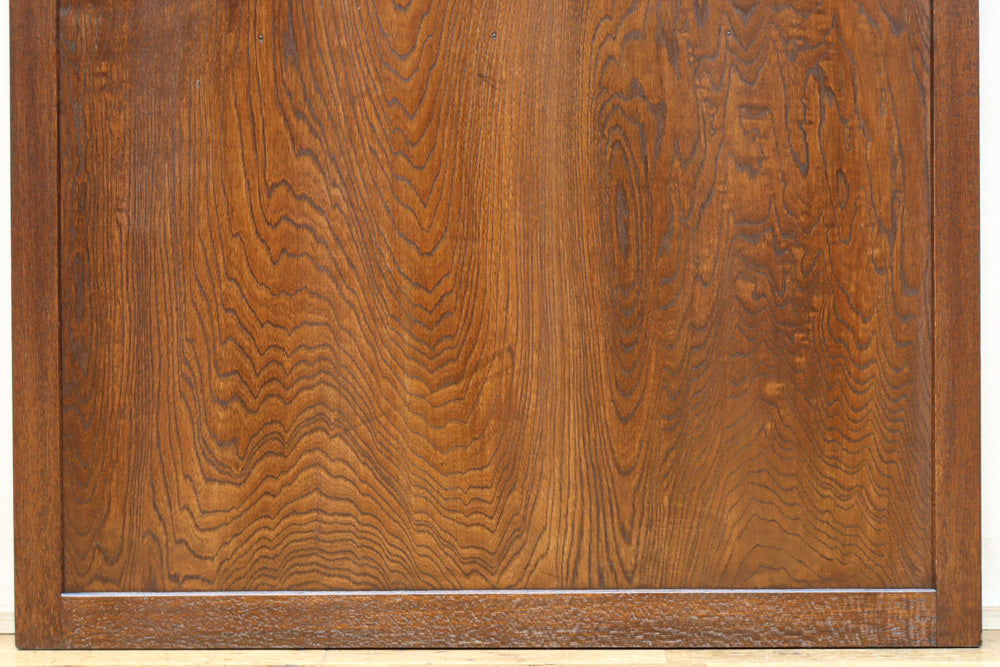 幅878ミリ　優美な杢目とモールガラスの温かみあるガラス戸　F8488　在庫1枚