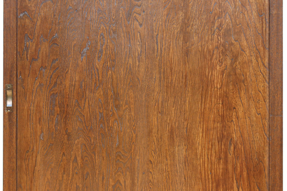 幅878ミリ　優美な杢目とモールガラスの温かみあるガラス戸　F8488　在庫1枚