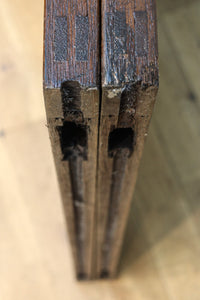 幅878ミリ　優美な杢目とモールガラスの温かみあるガラス戸　F8488　在庫1枚