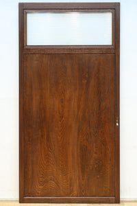 幅878ミリ　優美な杢目とモールガラスの温かみあるガラス戸　F8488　在庫1枚