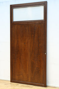 幅878ミリ　優美な杢目とモールガラスの温かみあるガラス戸　F8488　在庫1枚