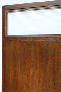 幅878ミリ　優美な杢目とモールガラスの温かみあるガラス戸　F8488　在庫1枚