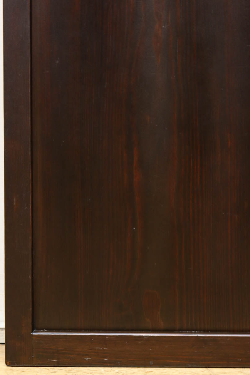 幅924ミリ　深い色合いで落ち着きのある無双板戸　F8497　在庫2枚