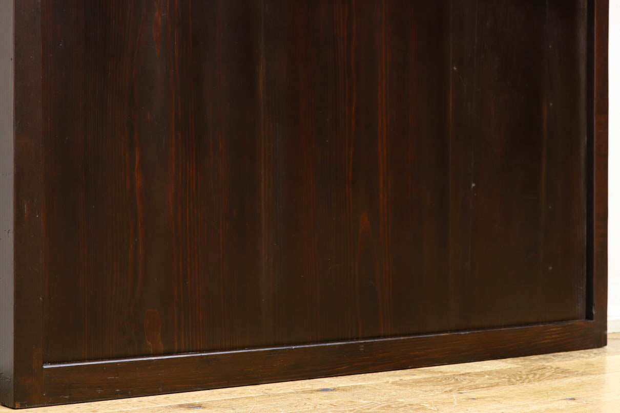 幅924ミリ　深い色合いで落ち着きのある無双板戸　F8497　在庫2枚