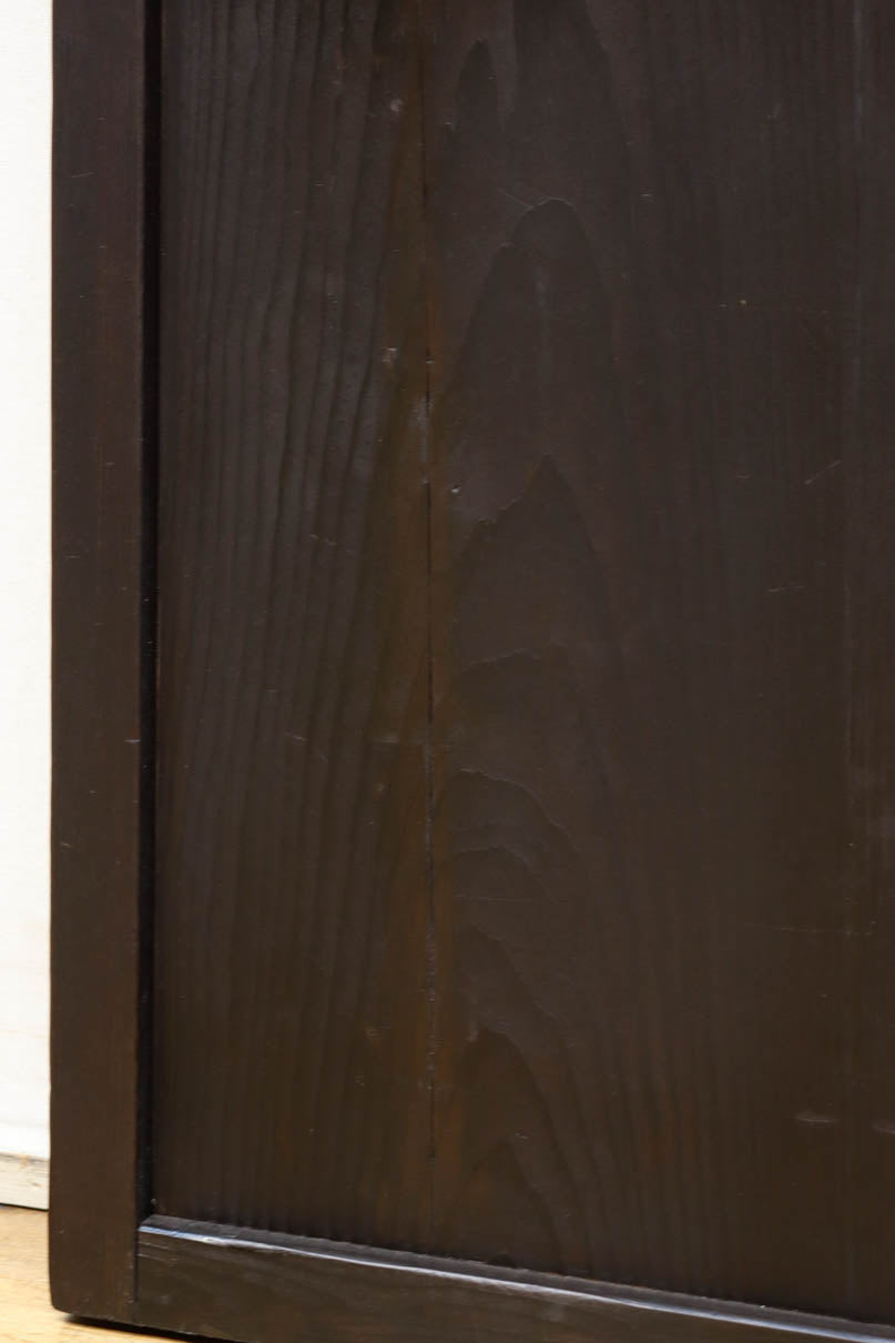 幅924ミリ　深い色合いで落ち着きのある無双板戸　F8497　在庫2枚