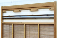 竹と波板装飾で和の風合い溢れる簾戸　F8505　在庫2枚