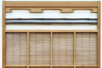 竹と波板装飾で和の風合い溢れる簾戸　F8505　在庫2枚