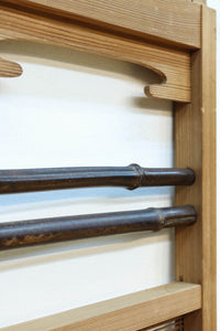 竹と波板装飾で和の風合い溢れる簾戸　F8505　在庫2枚