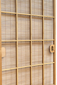 竹と波板装飾で和の風合い溢れる簾戸　F8505　在庫2枚