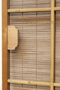 竹と波板装飾で和の風合い溢れる簾戸　F8505　在庫2枚