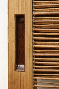 竹と波板装飾で和の風合い溢れる簾戸　F8505　在庫2枚