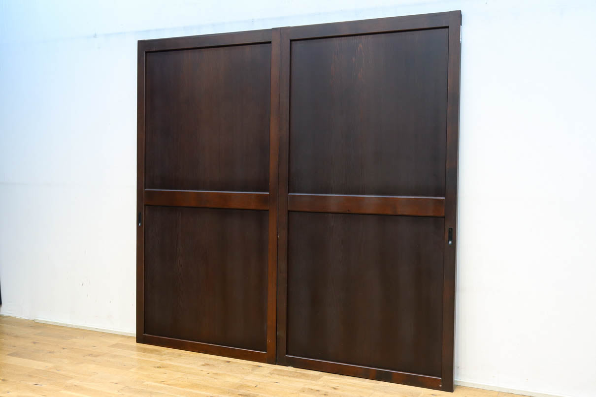 幅938ミリ　深みのある色彩で時代を醸し出す板戸　F8507　在庫2枚