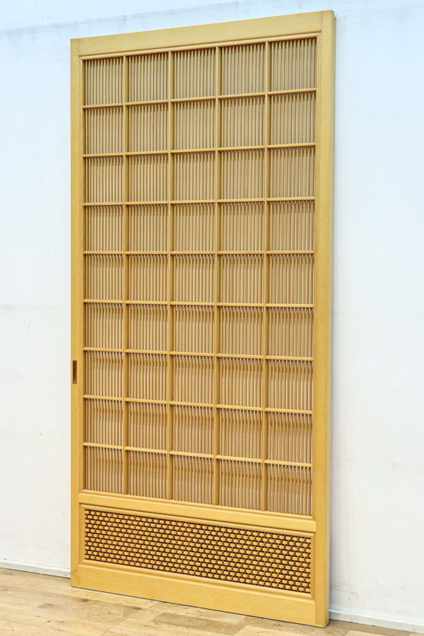 幅895ミリ　極上!! 建具職人全国大会に出品された変わり格子戸　F8510　在庫4枚