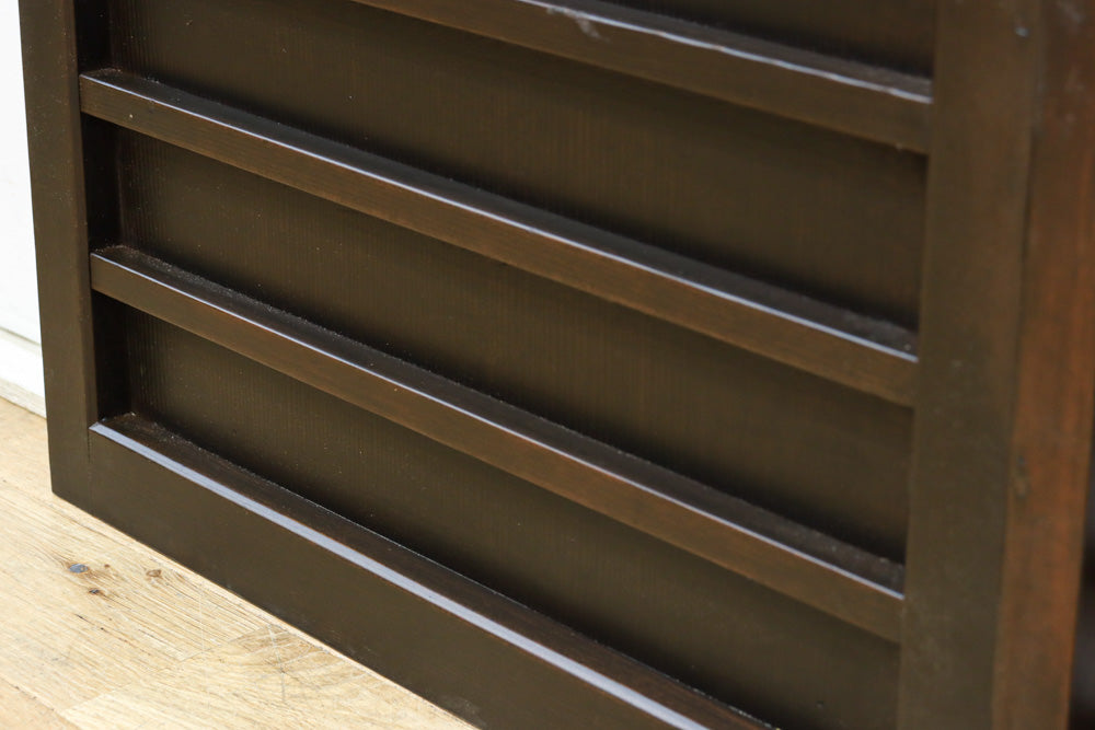 時代の風格ある舞良戸と障子戸の京町屋障子セット　F8511　在庫4枚1組