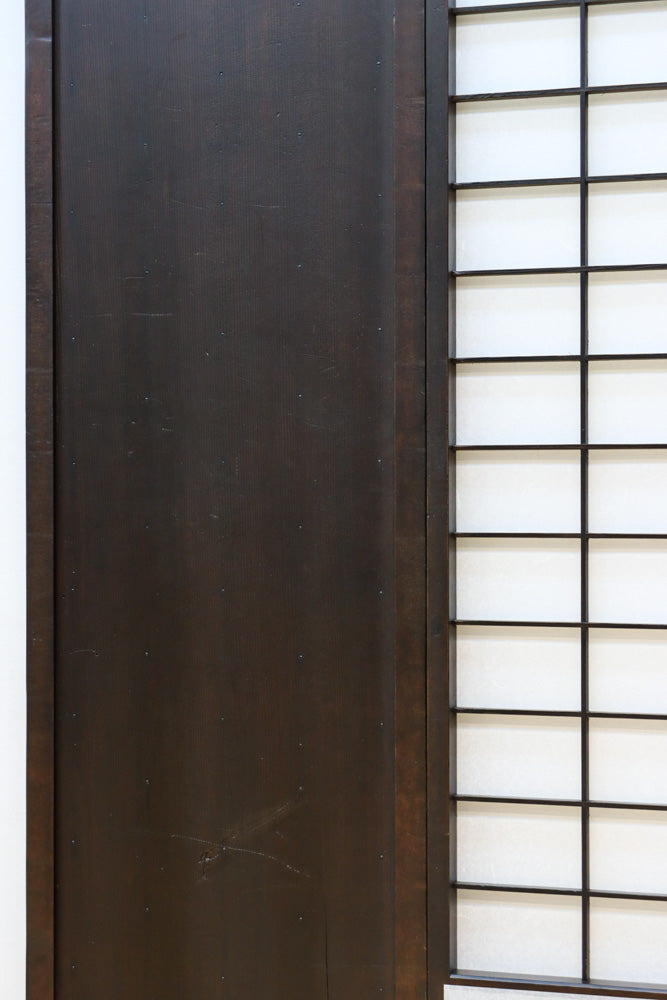 時代の風格ある舞良戸と障子戸の京町屋障子セット　F8511　在庫4枚1組