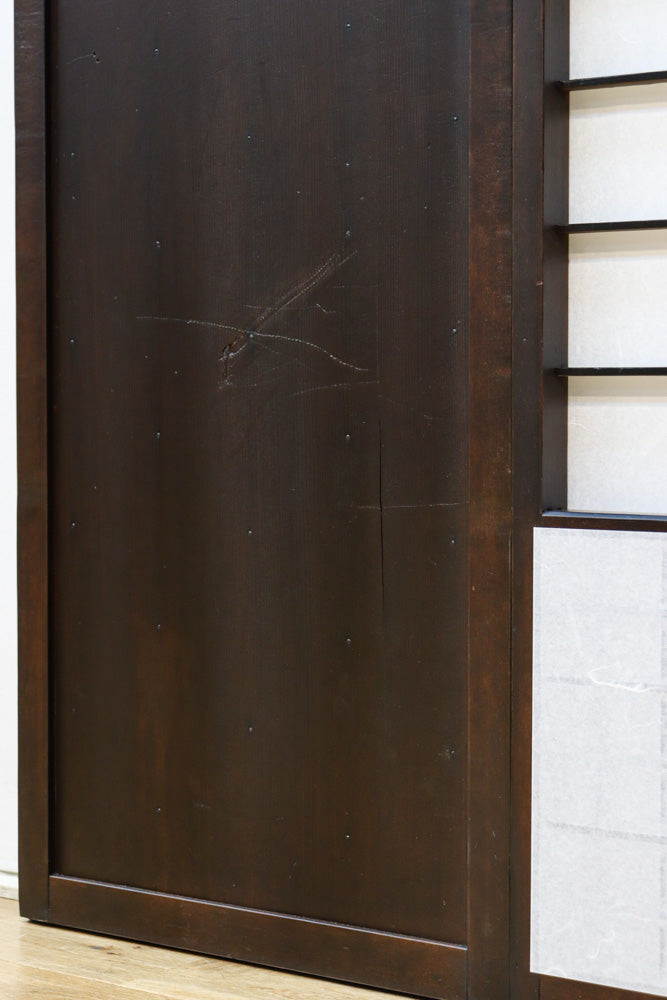 時代の風格ある舞良戸と障子戸の京町屋障子セット　F8511　在庫4枚1組