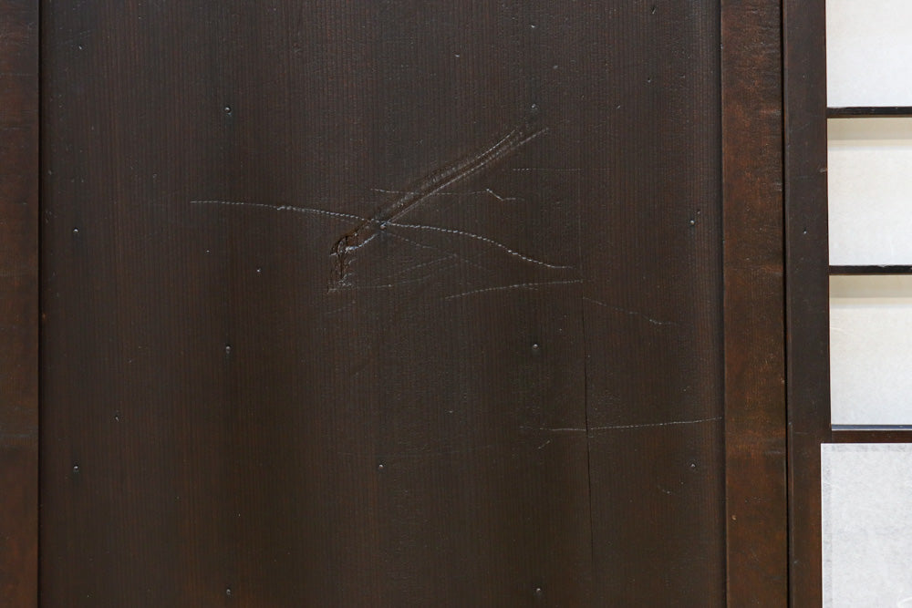 時代の風格ある舞良戸と障子戸の京町屋障子セット　F8511　在庫4枚1組