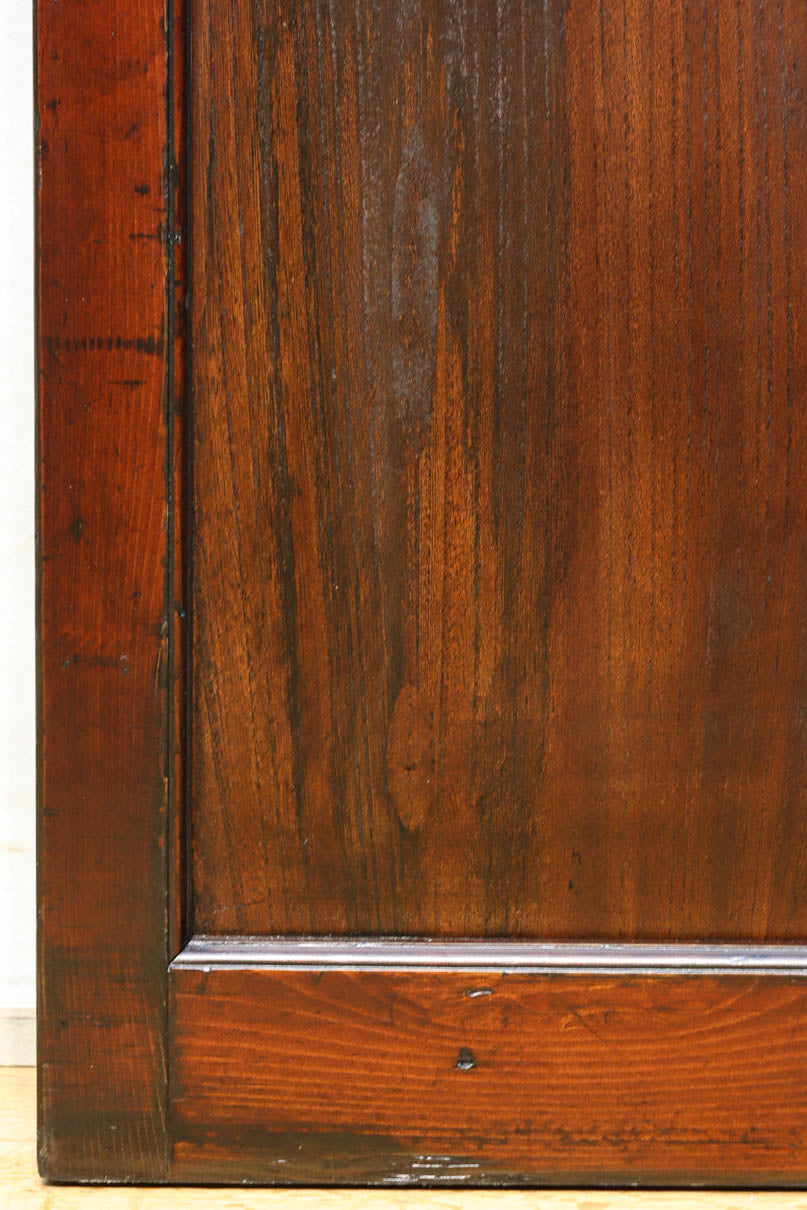 昭和レトロ!! 稀少ブルーのダイヤが可愛らしいガラス戸　F8537　在庫1枚