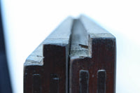 昭和レトロ!! 稀少ブルーのダイヤが可愛らしいガラス戸　F8537　在庫1枚