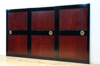 幅1010ミリ　漆黒枠の気品漂う帯板戸　F8544　在庫(a:1 b:1 c:1)枚