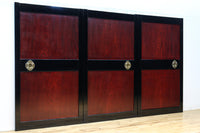 幅1010ミリ　漆黒枠の気品漂う帯板戸　F8544　在庫(a:1 b:1 c:1)枚