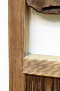 幅665ミリ　スリム幅!! 自然の趣きある流木を活かした板戸　F8546　在庫1枚