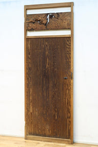 幅665ミリ　スリム幅!! 自然の趣きある流木を活かした板戸　F8546　在庫1枚