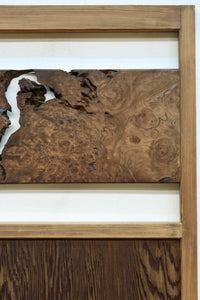 幅665ミリ　スリム幅!! 自然の趣きある流木を活かした板戸　F8546　在庫1枚