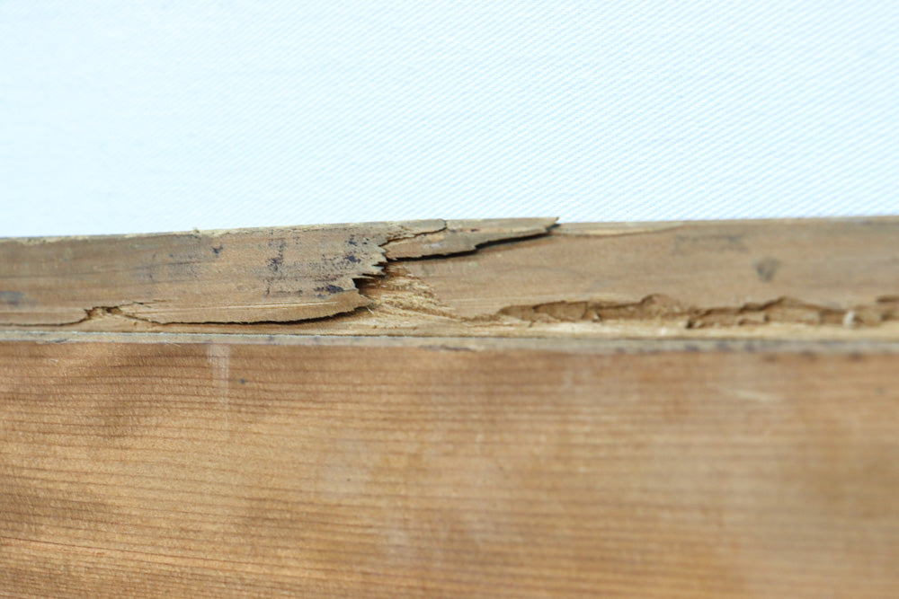 スリム幅!!　自然美の貫禄ある木地色板戸　F8552　在庫4枚