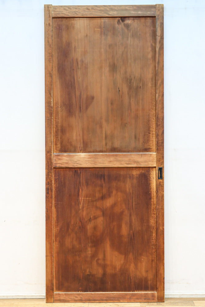 スリム幅!!　自然美の貫禄ある木地色板戸　F8552　在庫4枚