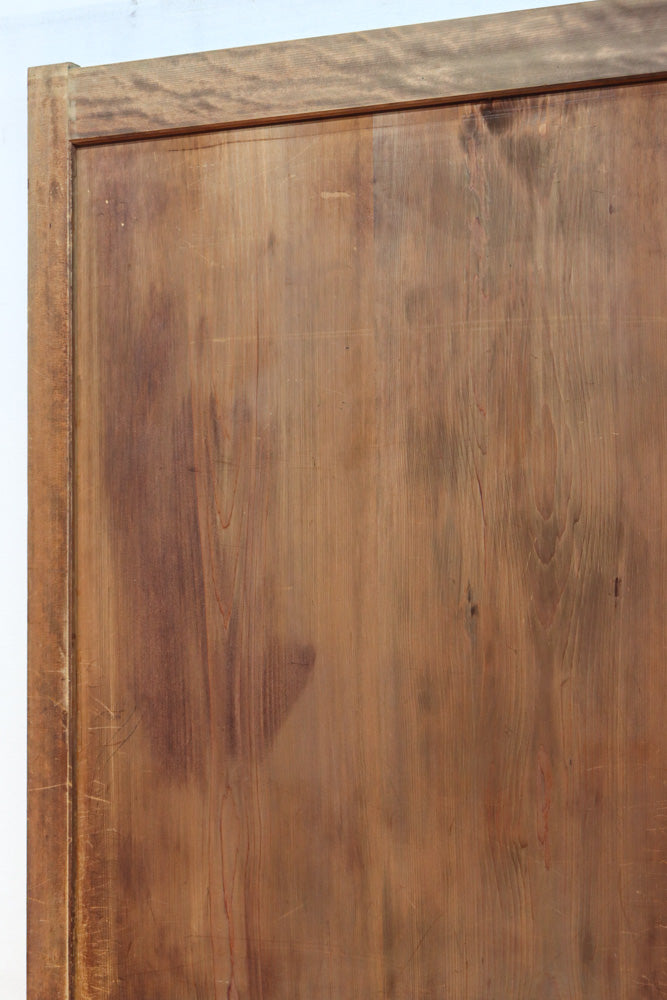 スリム幅!!　自然美の貫禄ある木地色板戸　F8552　在庫4枚