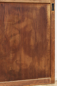 スリム幅!!　自然美の貫禄ある木地色板戸　F8552　在庫4枚