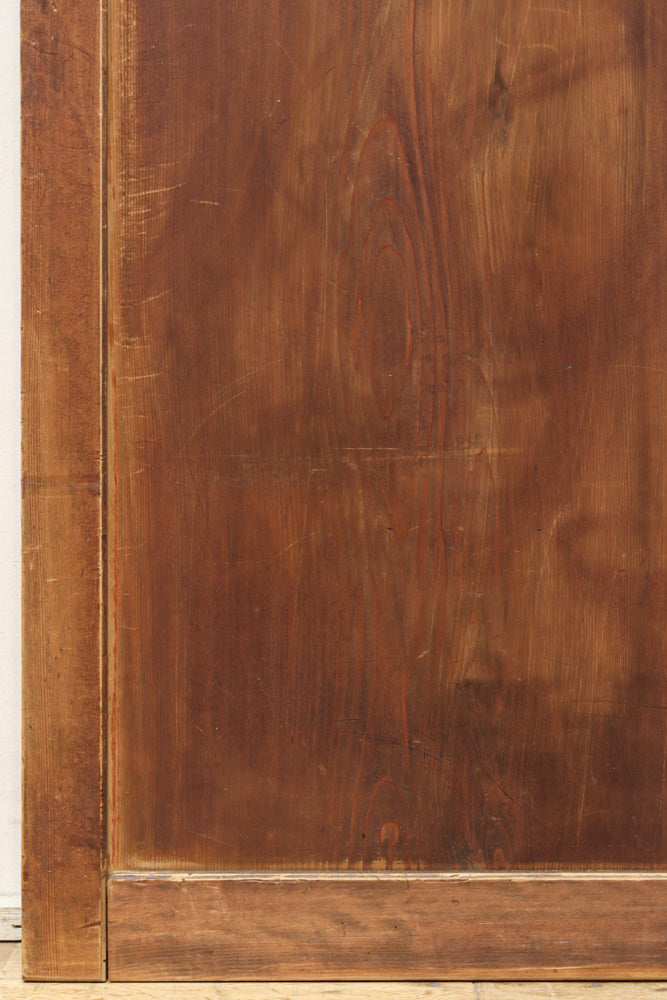 スリム幅!!　自然美の貫禄ある木地色板戸　F8552　在庫4枚