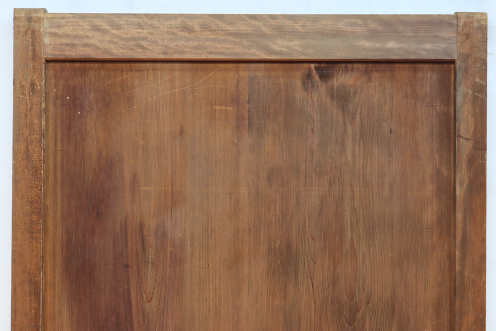 スリム幅!!　自然美の貫禄ある木地色板戸　F8552　在庫4枚