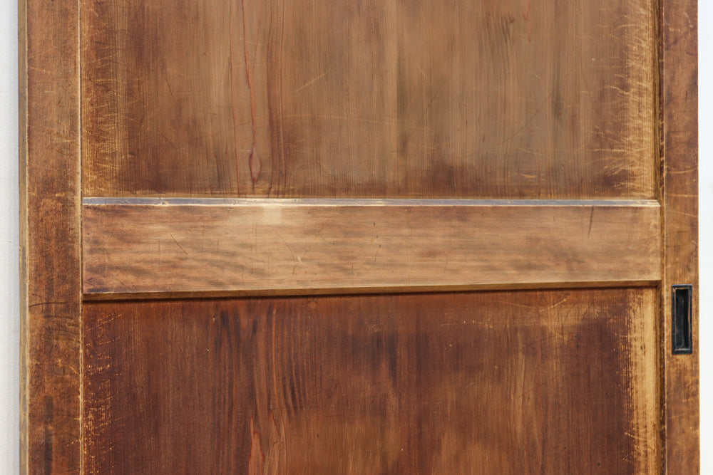 スリム幅!!　自然美の貫禄ある木地色板戸　F8552　在庫4枚