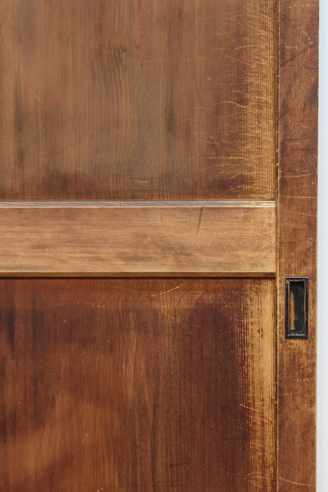 スリム幅!!　自然美の貫禄ある木地色板戸　F8552　在庫4枚