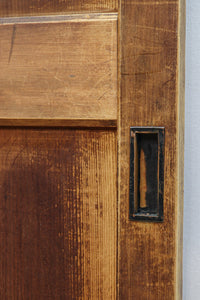 スリム幅!!　自然美の貫禄ある木地色板戸　F8552　在庫4枚