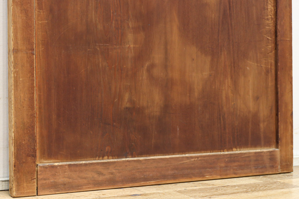 スリム幅!!　自然美の貫禄ある木地色板戸　F8552　在庫4枚