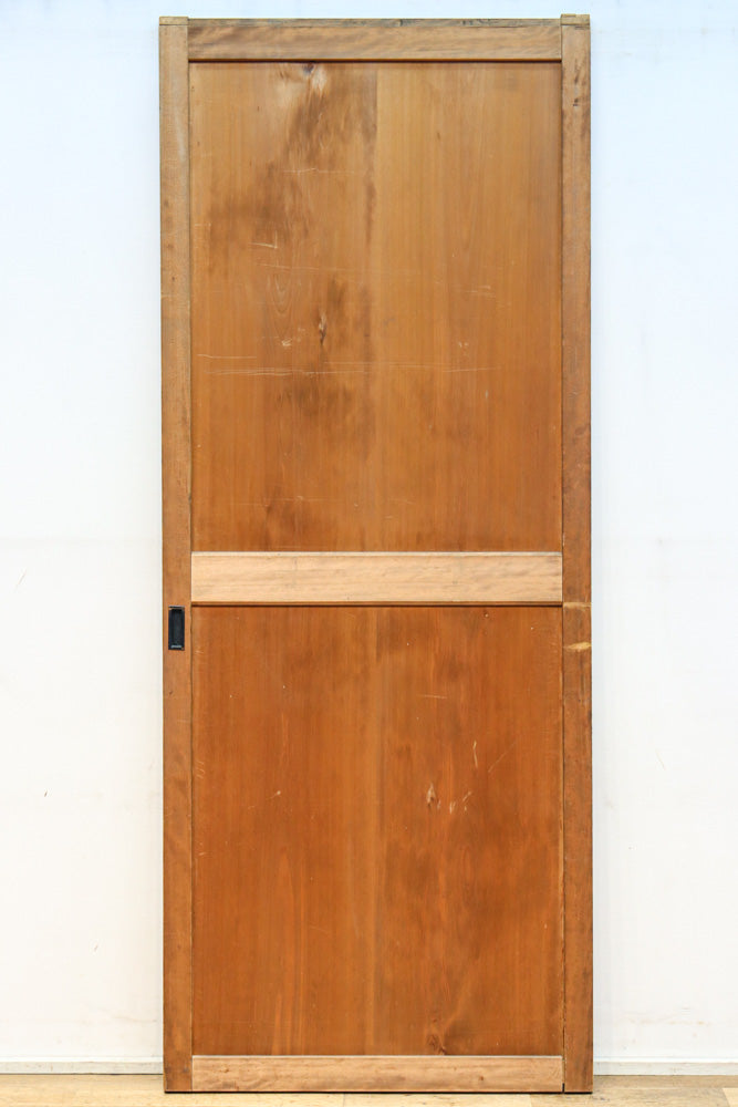 スリム幅!!　自然美の貫禄ある木地色板戸　F8552　在庫4枚