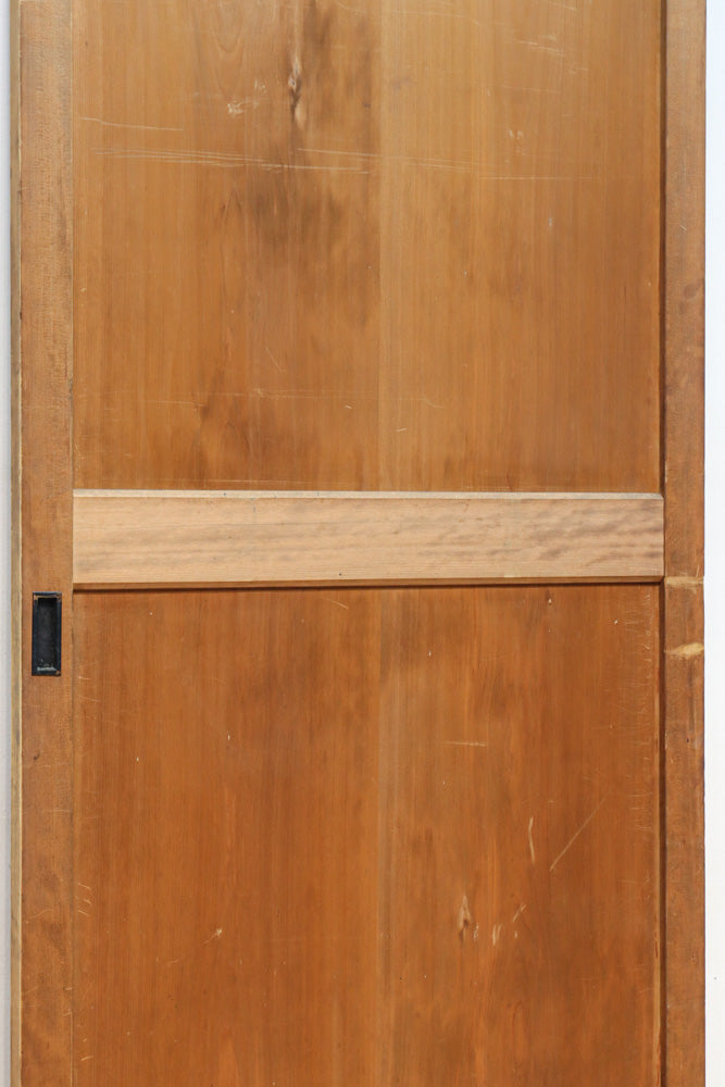 スリム幅!!　自然美の貫禄ある木地色板戸　F8552　在庫4枚