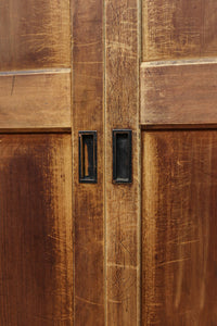 スリム幅!!　自然美の貫禄ある木地色板戸　F8552　在庫4枚