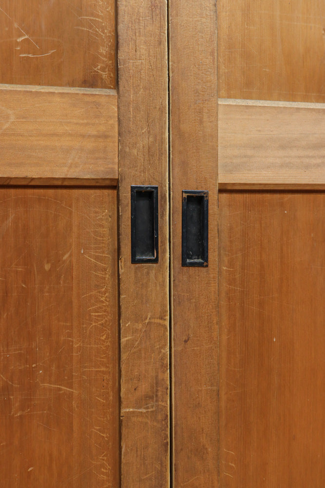 スリム幅!!　自然美の貫禄ある木地色板戸　F8552　在庫4枚