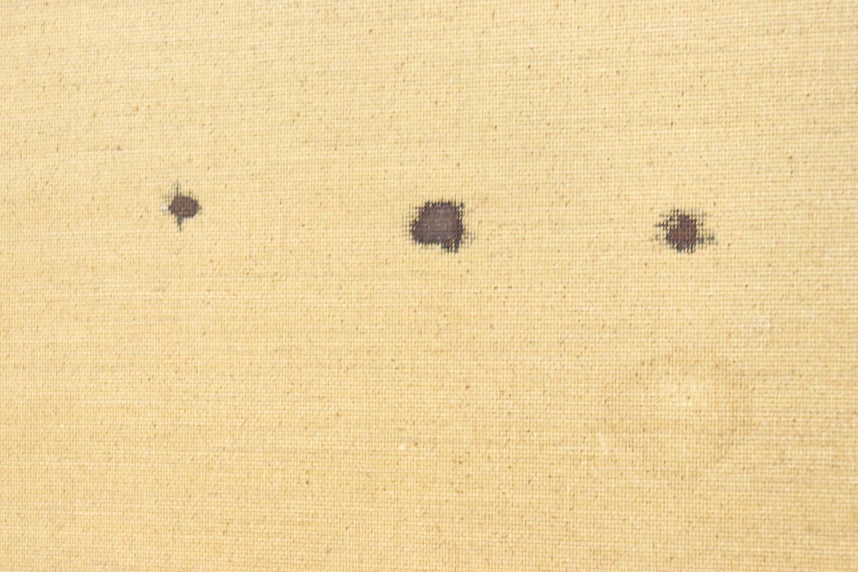 清楚な花模様を描いた丁寧な造りの襖戸　F8563　在庫2枚一組