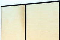 清楚な花模様を描いた丁寧な造りの襖戸　F8563　在庫2枚一組