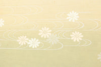 清楚な花模様を描いた丁寧な造りの襖戸　F8563　在庫2枚一組