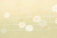 清楚な花模様を描いた丁寧な造りの襖戸　F8563　在庫2枚一組