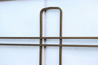 幅925ミリ　三色亀甲網代と組子模様が和モダンに飾るワーロン入り稀少障子戸　F8554　在庫2枚