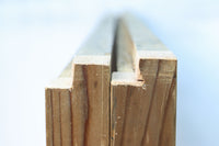 幅925ミリ　三色亀甲網代と組子模様が和モダンに飾るワーロン入り稀少障子戸　F8554　在庫2枚